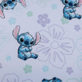 Jerry Fabrics prostěradlo Lilo and Stitch "Ohana White" 90 × 200