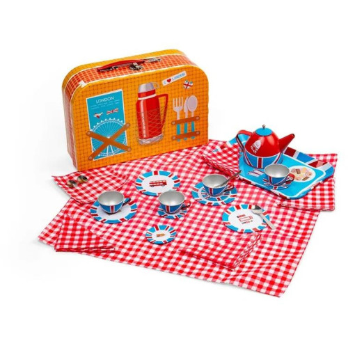Bigjigs Toys Čajová sada v kufříku Londýn