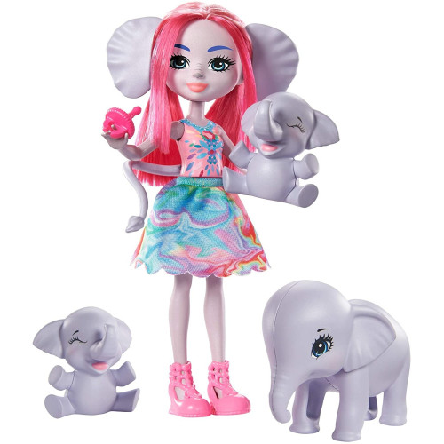 Mattel Enchantimals rodinka - Esmeralda Elephant se sloní rodinkou