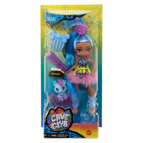 Mattel Cave Club panenka s dino zvířátkem Tella