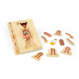 Bigjigs Toys Dřevěné puzzle Anatomie dívka