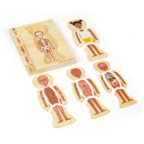 Bigjigs Toys Dřevěné puzzle Anatomie dívka