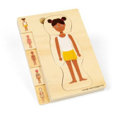 Bigjigs Toys Dřevěné puzzle Anatomie dívka
