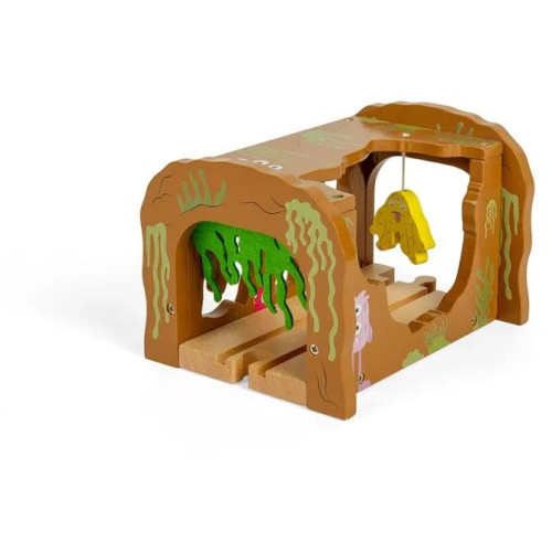 Bigjigs Rail Dřevěný tunel Příšerky