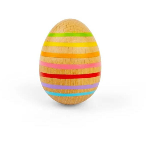 Bigjigs Toys Dřevěné hudební vejce pruhované