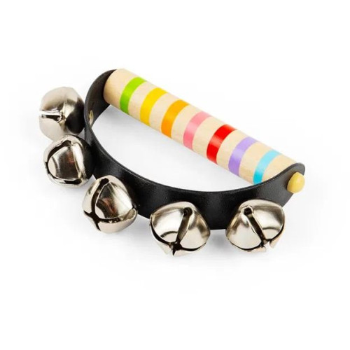 Bigjigs Toys Rolničky s dřevěnou rukojetí