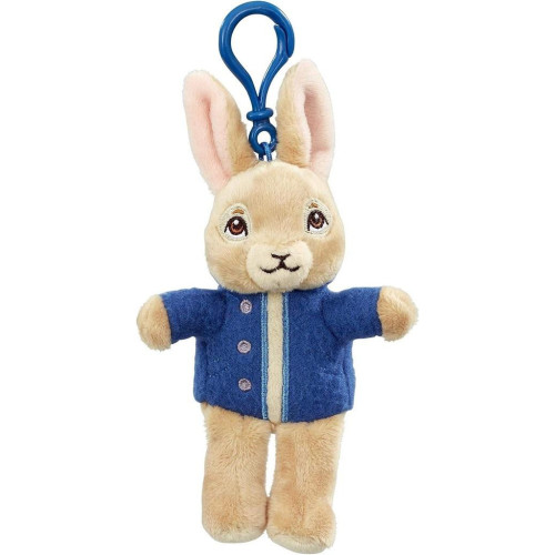 Rainbow Plyšová klíčenka králíček Petr v modré bundičce