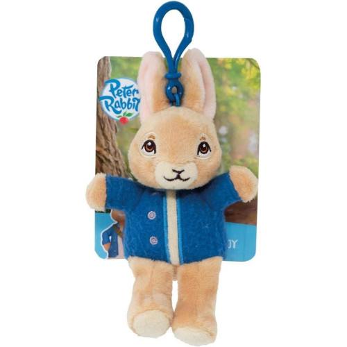 Rainbow Plyšová klíčenka králíček Petr v modré bundičce