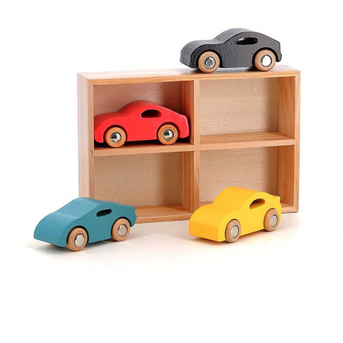 Vilac Sada 4 dřevěných autíček Super Vilacity