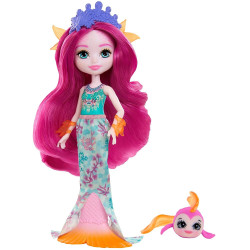 Mattel Royal Enchantimals Panenka se zvířátkem Maura Mermaid & Glide