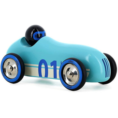 Vilac Dřevěné auto Old Sport Compet tyrkysové