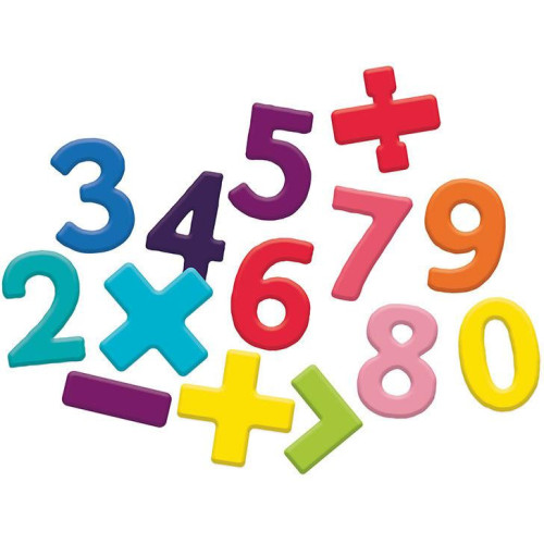 Vilac Dřevěné magnetické číslice 58 ks