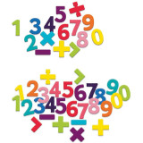 Vilac Dřevěné magnetické číslice 58 ks