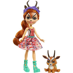 Mattel Enchantimals Panenka se zvířátkem Gabriela Gazelle & Spotter