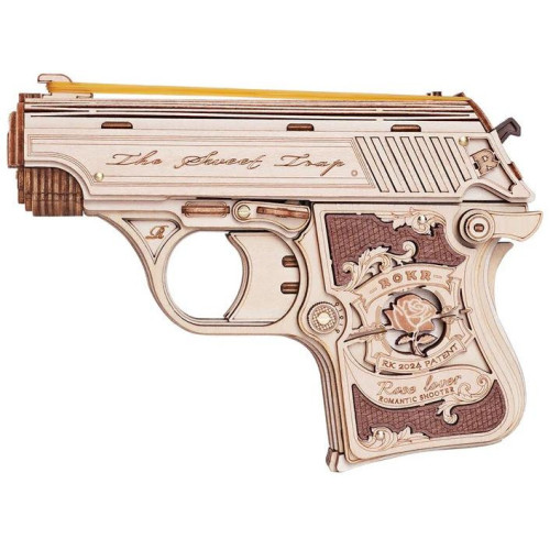 RoboTime 3D dřevěná skládačka Mini pistole Justice Guard