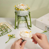 RoboTime 3D skládačka Bílá kamélie