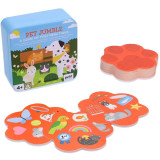 Petit Collage Hra rychlých reakcí Domácí mazlíčci v dóze