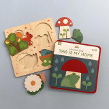 Petit Collage Vkládací puzzle To je můj domov