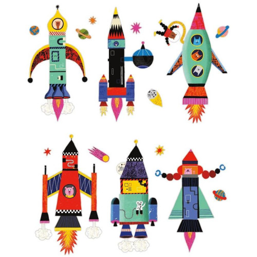 Mudpuppy Magnetická sada Postav si raketu