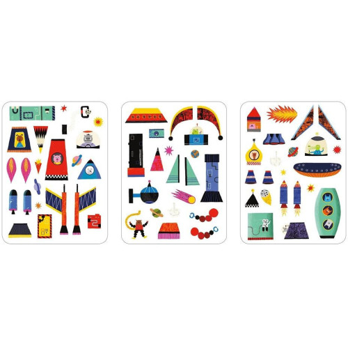 Mudpuppy Magnetická sada Postav si raketu