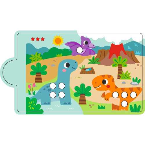 2Kids Toys Magnetická hra Třídění barev s dinosaurem