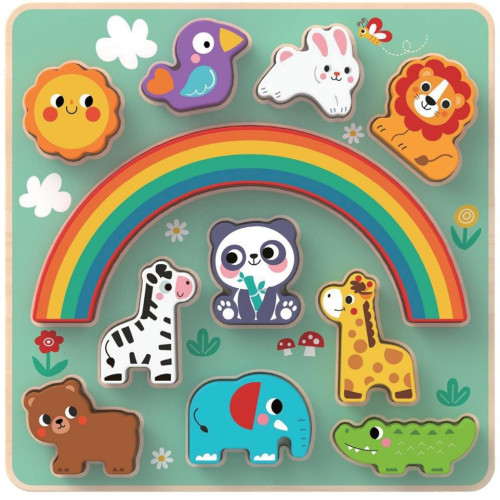 2Kids Toys Balanční puzzle se zvířátky 2 v 1