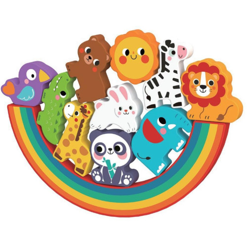 2Kids Toys Balanční puzzle se zvířátky 2 v 1