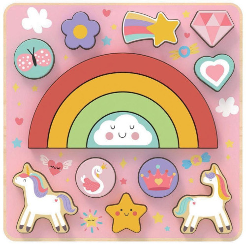 2Kids Toys Balanční puzzle Unicorn 2 v 1