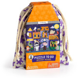 Mudpuppy Puzzle Strašidelný dům v látkovém pytlíku 36 dílků