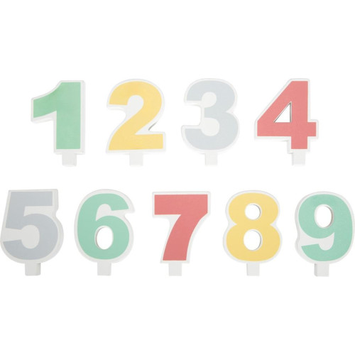 small foot Dřevěný narozeninový vláček se zvířátky