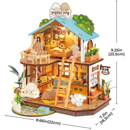 RoboTime Miniatura domečku Domeček pro štěňátka