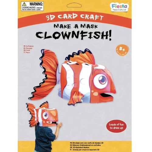 Fiesta Crafts Kreativní sada 3D maska Klaun očkatý