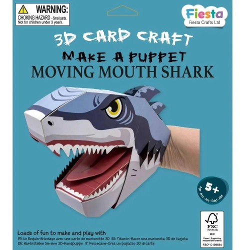 Fiesta Crafts Kreativní sada 3D loutka Žralok