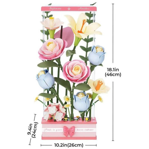 RoboTime 3D skládačka Květinový box