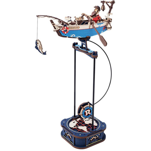 RoboTime 3D mechanická skládačka Rybářská loď s kyvadlem