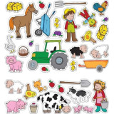 Fiesta Crafts Znovupoužitelné samolepky se scénou Farma