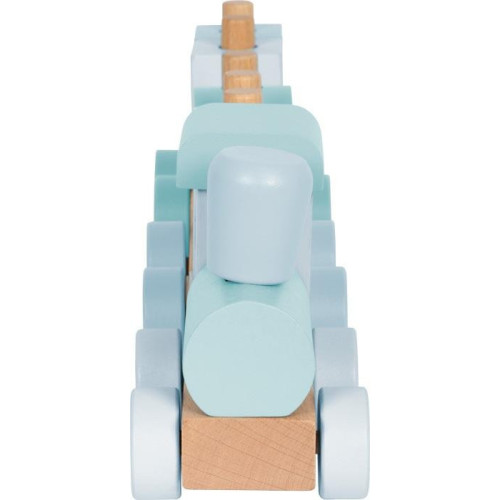 small foot Nasazování Dřevěný vláček modrý