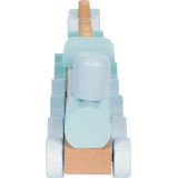 small foot Nasazování Dřevěný vláček modrý