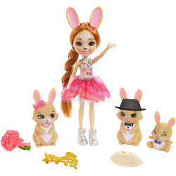 Mattel Enchantimals Royal rodinka - Brystal Bunny se zaječí rodinkou