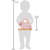 small foot Nasazování na tyč Domeček růžový