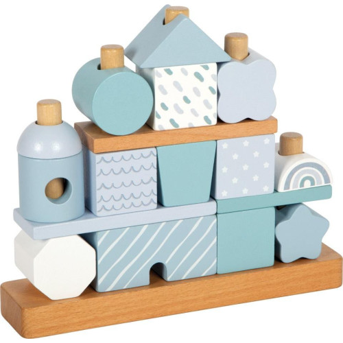 small foot Nasazování na tyč Domeček modrý