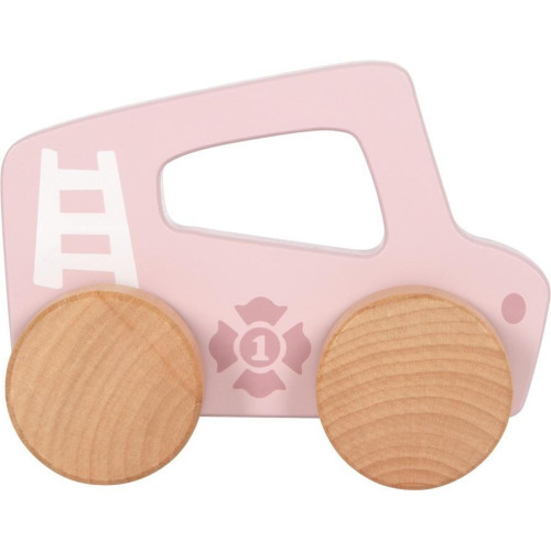 small foot Dřevěné auto na tlačení Růžové