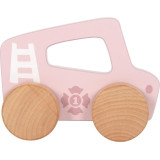 small foot Dřevěné auto na tlačení Růžové
