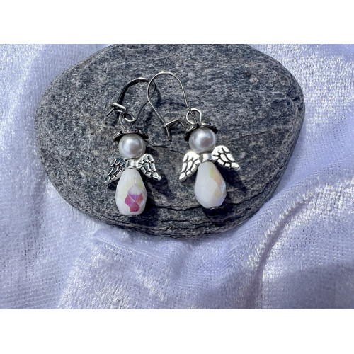 Náušnice Clear Jelly andílci