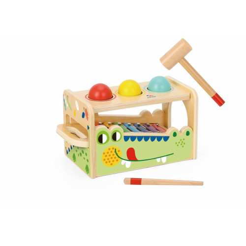 2Kids Toys Zatloukačka a xylofon Krokodýl