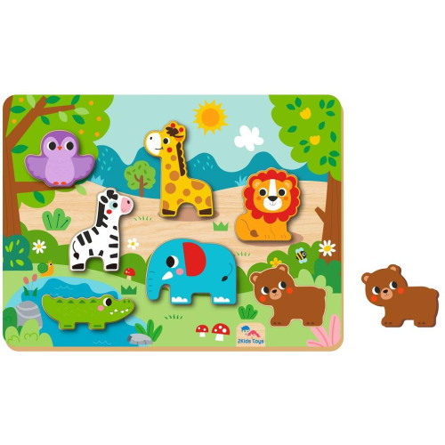 2Kids Toys Vkládací puzzle Zvířátka