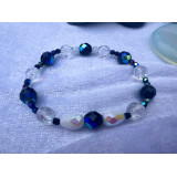 Alada beauty Set 2 náramků Mom and Daughter černo-zlatý