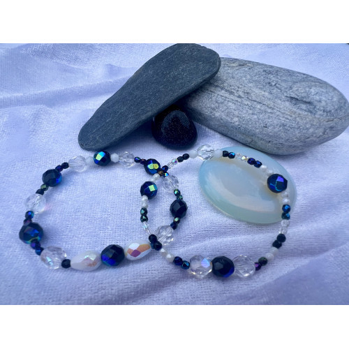 Alada beauty Set 2 náramků Mom and Daughter černo-zlatý