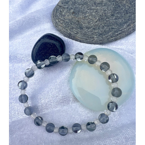 Alada beauty Náramek šedý s AB efektem