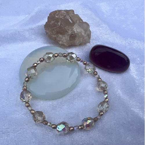 Alada beauty Náramek Celestial zlato-béžový